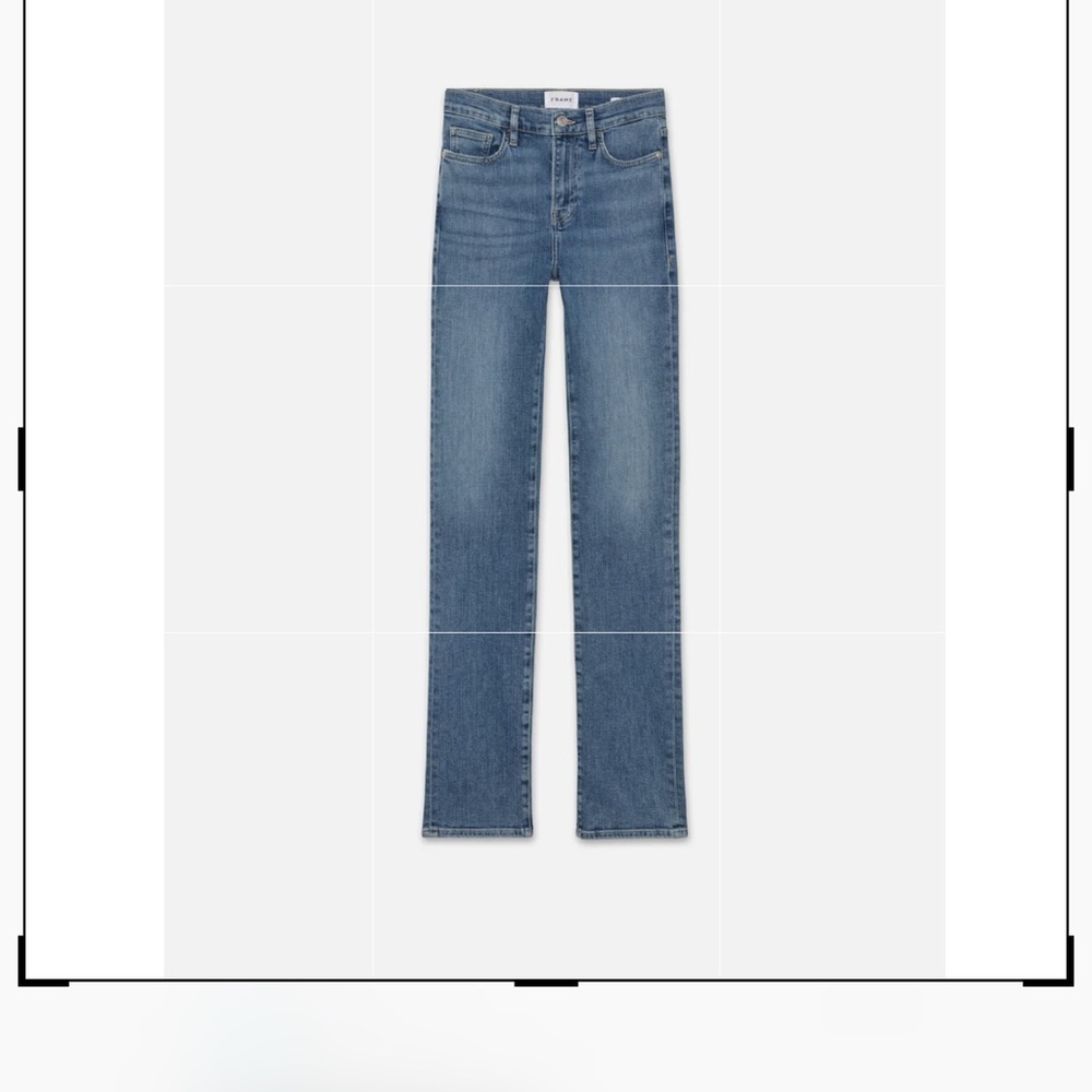 Frame Denim Women's Straight Leg Blue Jeans